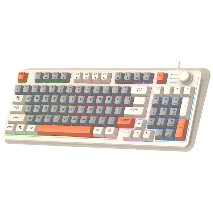 Le clavier de jeu K82 brille au fil USB pour ordinateur de bureau/ordinateur portable disponible