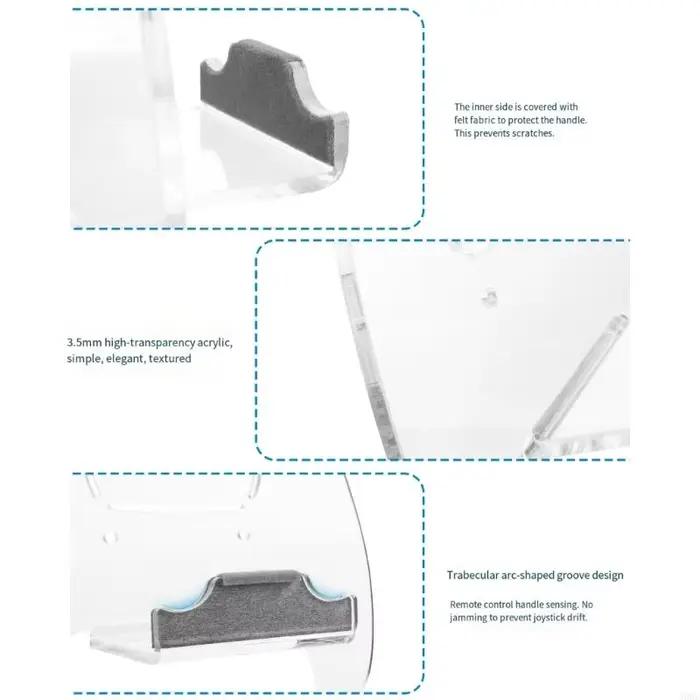 Support rangement en acrylique transparent pour contrôleurs jeu