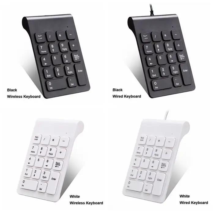 2.4G Portable sans fil USB 18 touches pavé numérique clavier