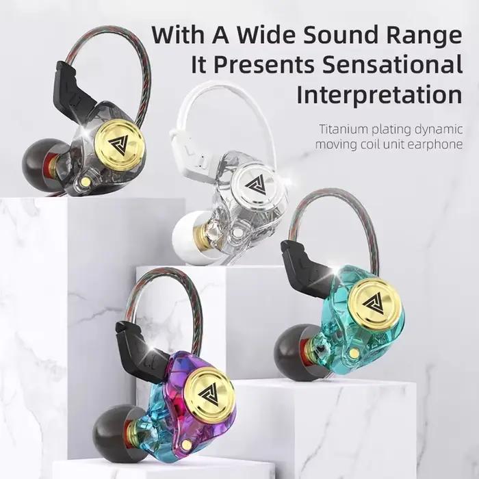 QKZ AK3 FiLe écouteur filaire avec Microphone HiFi moniteur de musique basse casque antibruit pour Sport jeu écouteurs