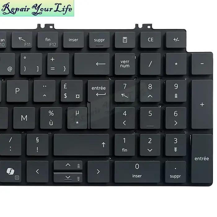 Clavier rétroéclairé allemand français pour Dell Pro 16 PC 16255 PC16250 Plus PB PB16250 France AZERTY