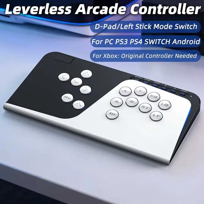 Manette de combat sans levier pour jeux d'arcade