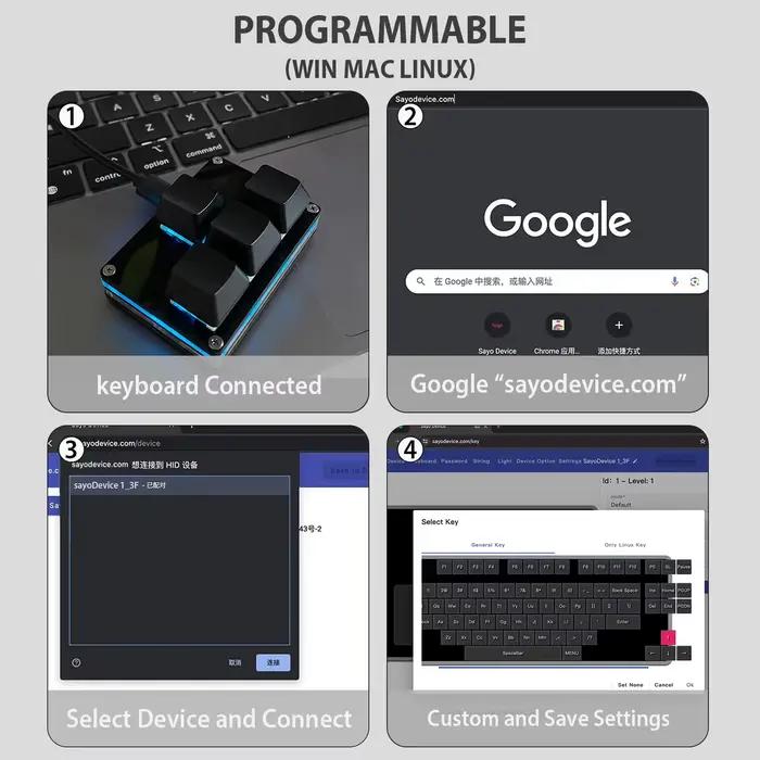 Mini clavier à 4 touches