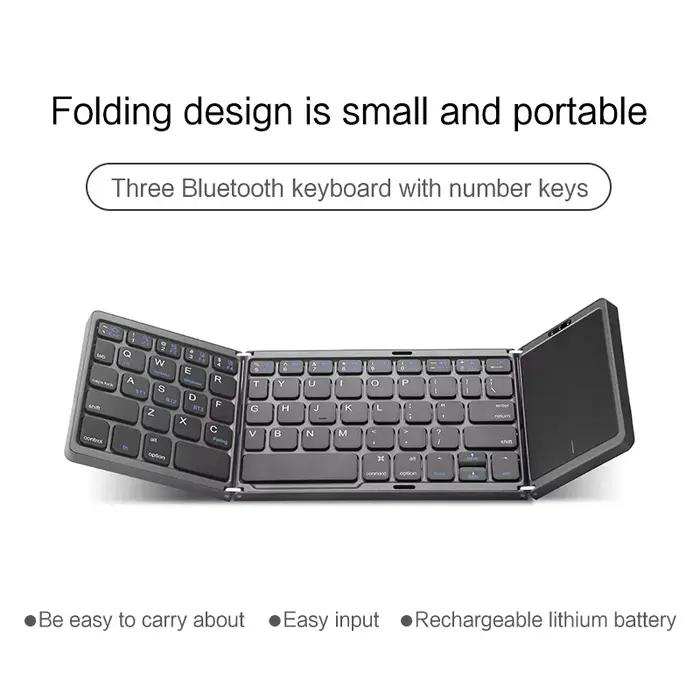 Mini clavier pliant Portable anglais coréen