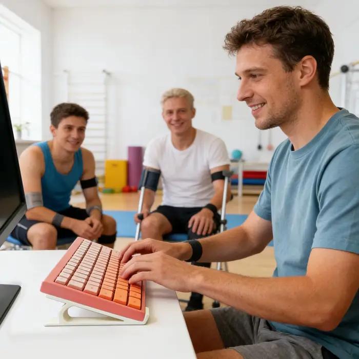 Rehausseur de clavier ergonomique antidérapant