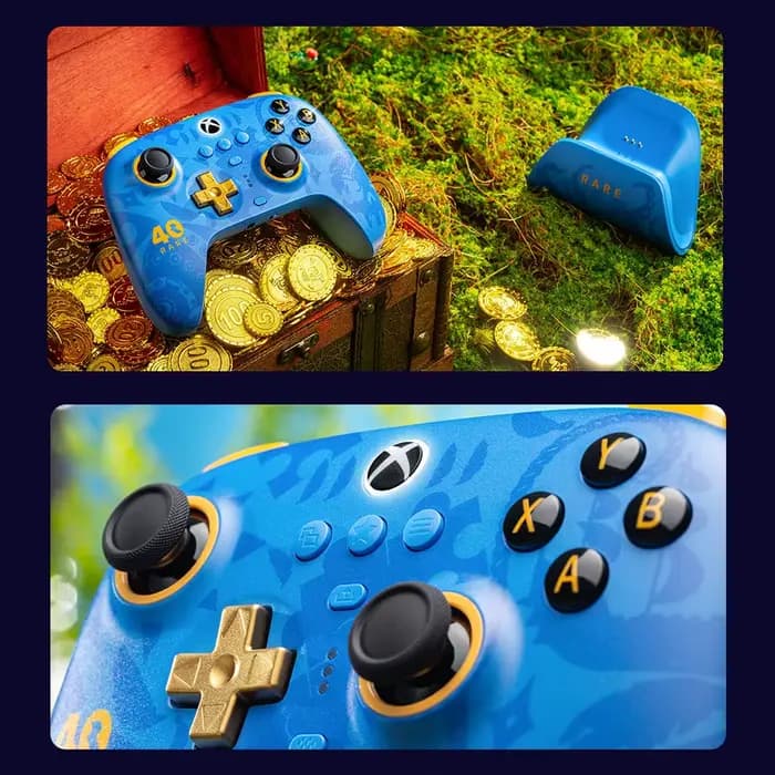 8BitDo Ultimate Contrôleur sans fil 3 modes pour Xbox, manette de jeu rare édition 40e anniversaire pour Xbox One, Apple, PC et Android