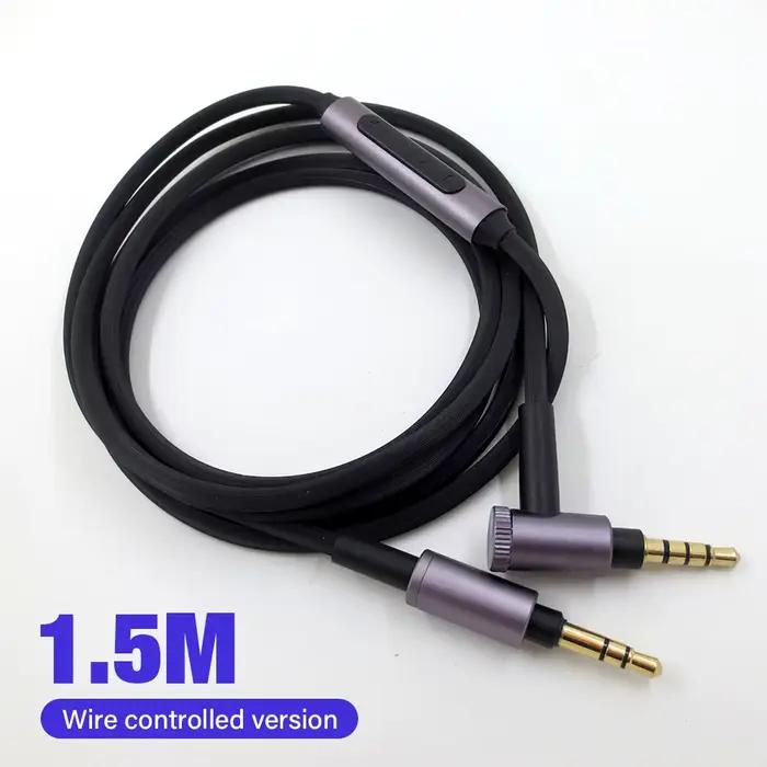 Câble Aux Jack 3.5mm pour écouteurs Sony WH 1000 XM2 XM3 XM4 XM5 H900N 800 MDR 1000x ATH MSR7