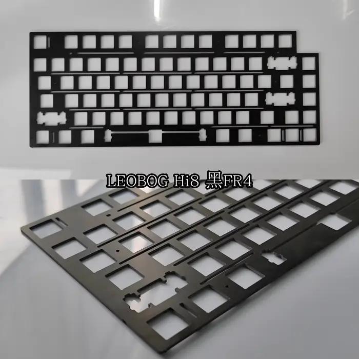 LEOBOG Hi8 plaque de clavier mécanique FR4 aluminium CF acier (pour type stabilisateur monté