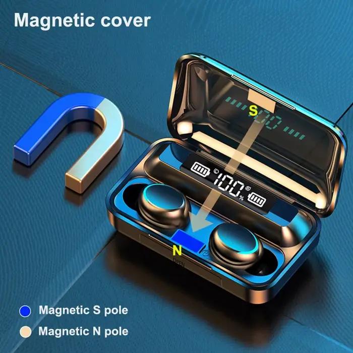Écouteurs Intra-Auriculaires Sans Fil F9 TWS Bluetooth Inconnu