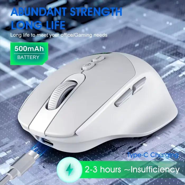 Souris sans fil silencieuse double mode 2026 Bluetooth 2.4G