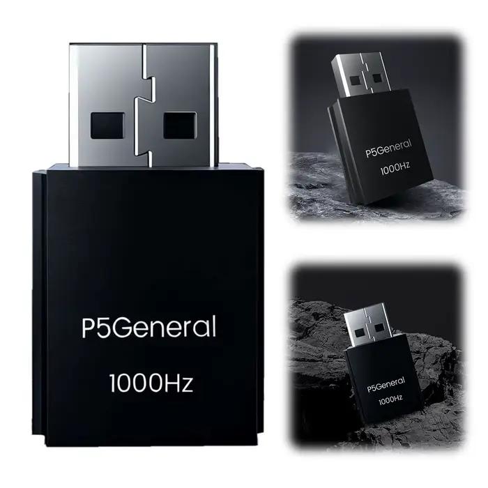 P5General Convertisseur Plug-and-Play pour PS5 avec adaptateur USB bidirectionnel True 1000Hz pour clavier Raspberry Pi