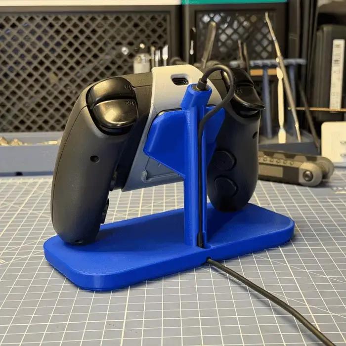 Support de manette Steam pour ordinateur de bureau avec organisateur de câbles design moderne pour gamer élégance et praticité occasions spéciales