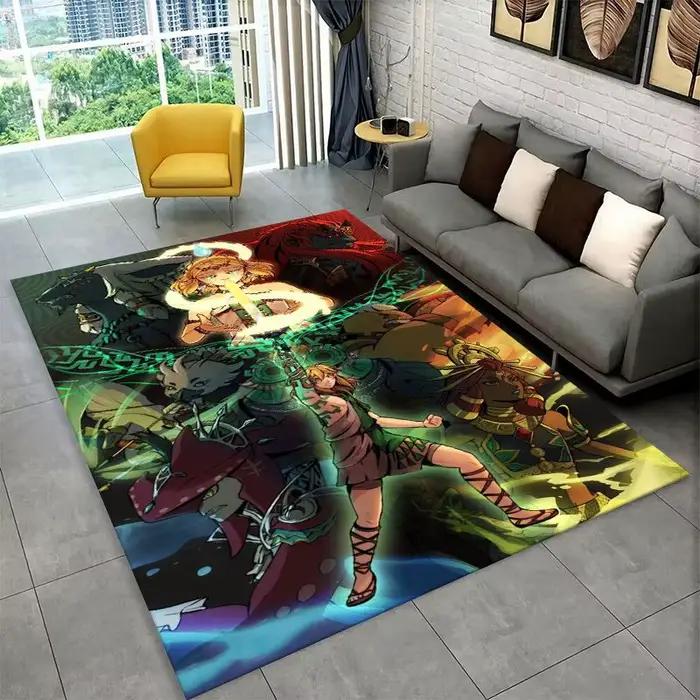 Tapis classique antidérapant Z-Zelda Cartoon Games pour salon