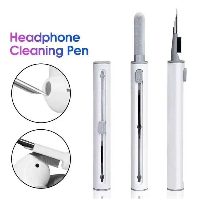Kit de nettoyage pour AirPods Pro 3 2 1 brosses de nettoyage durables pour écouteurs sans fil Bluetooth étuis d'écouteurs blanc bleu