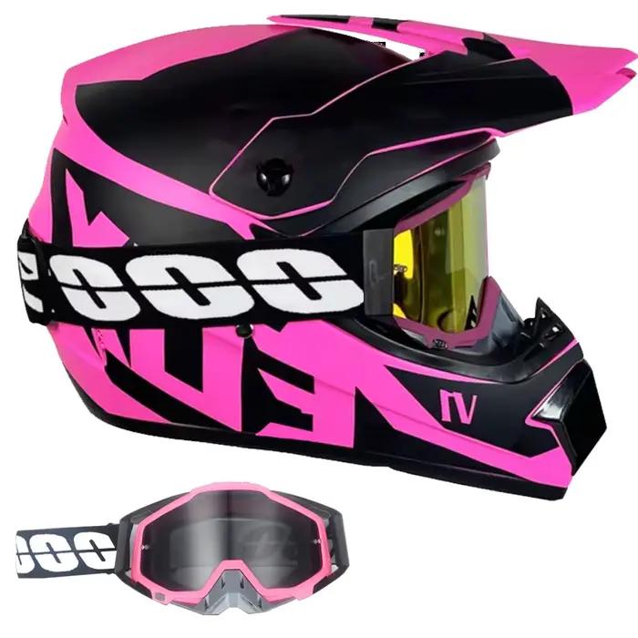 Casque de motocross et de vélo de saleté pour jeunes enfants - Casque tout-terrain Downhill AM DH Cross - Certifié DOT pour les jeunes coureurs