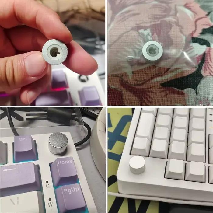 Bouton commande métal élégant pour frappe professionnelle les configurations clavier jeu H8WD
