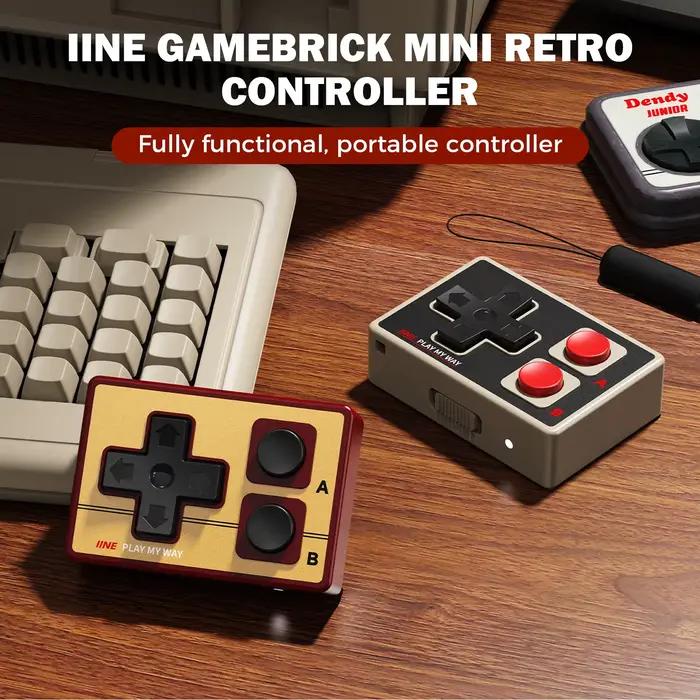 Mini contrôleur rétro Gamebrick IINE/contrôleur Portable/batterie longue durée de vie 10 heures/compatibilité multi-plateforme/prise en charge de la souris