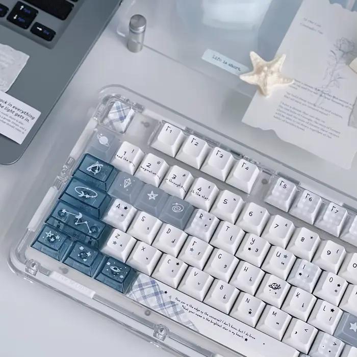 Capuchons de touches thème étoile de l'univers PBT + PC