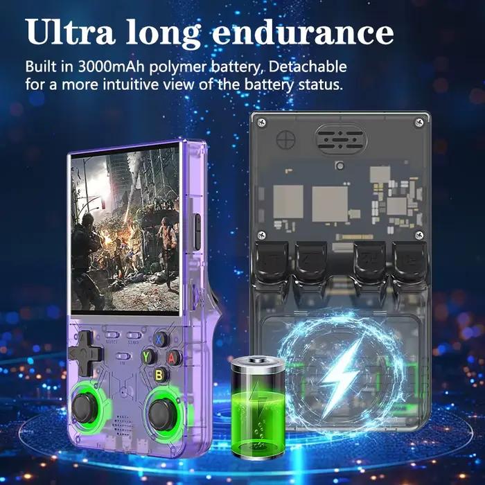 R36 Ultra Console Portable rétro jeu 4 ''écran IPS joueurs de jeu portables émulateur lecteur vidéo de poche 64G/128G 20000 + jeux