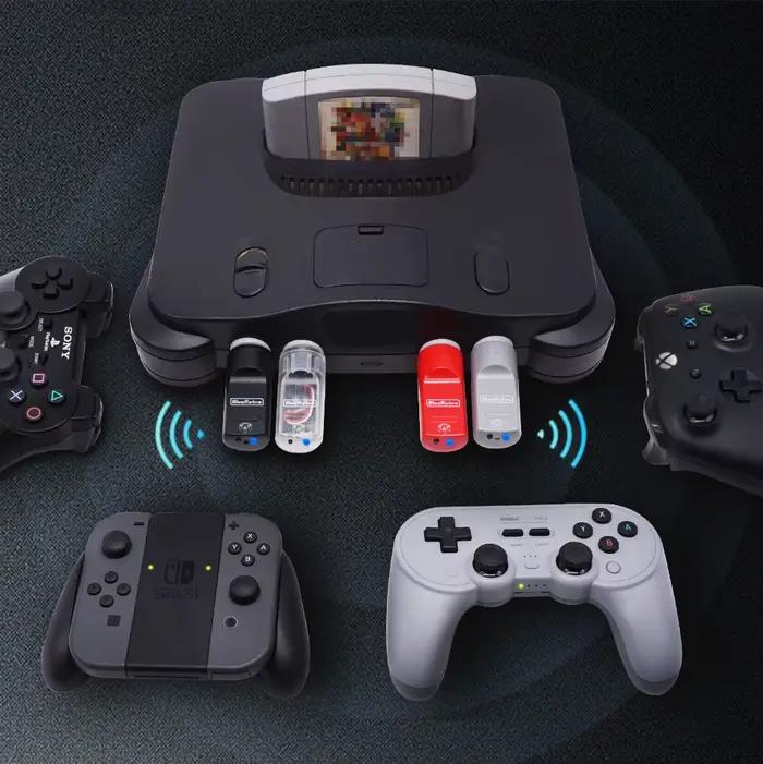 Adaptateur de contrôleurs de jeu sans fil RetroScaler BlueRetro pour Console Nintendo 64 vers PS3 PS4 PS5