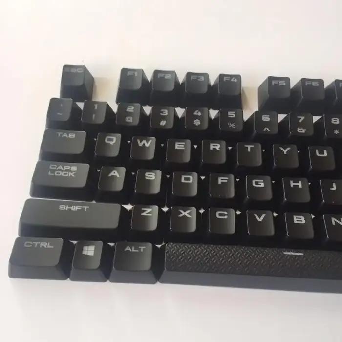 Capuchons de touches de remplacement pour clavier mécanique CORSAIR K70 LUX K70 RGB K65 K95 en argent blanc bleu gris jaune or rouge violet noir vert pour gamer et créatif
