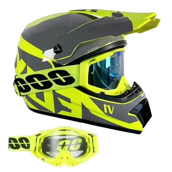 Casque de motocross et de vélo de saleté pour jeunes enfants - Casque tout-terrain Downhill AM DH Cross - Certifié DOT pour les jeunes coureurs