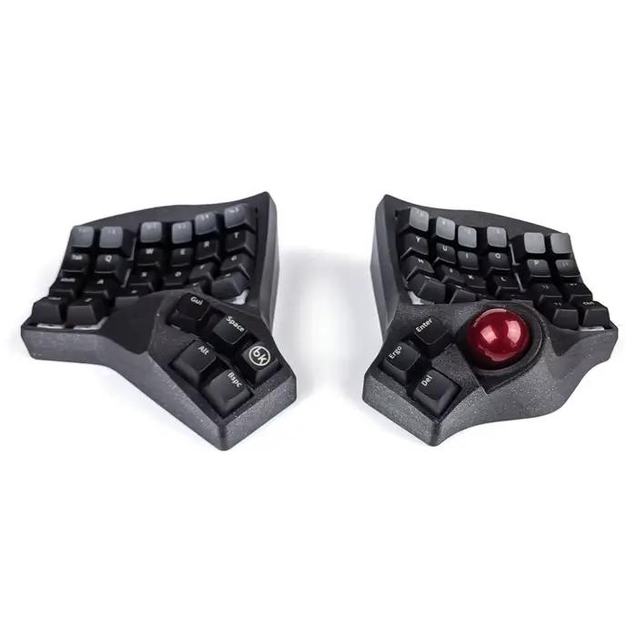 Clavier mécanique filaire Charybdis MK2 Material Track Ball QMK