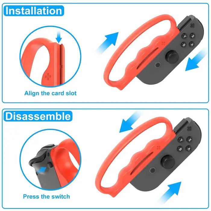 1 paire pour Nintendo Switch Joy Con contrôleur poignées avec sangles de poignet pour Fitness accessoires de jeu de boxe