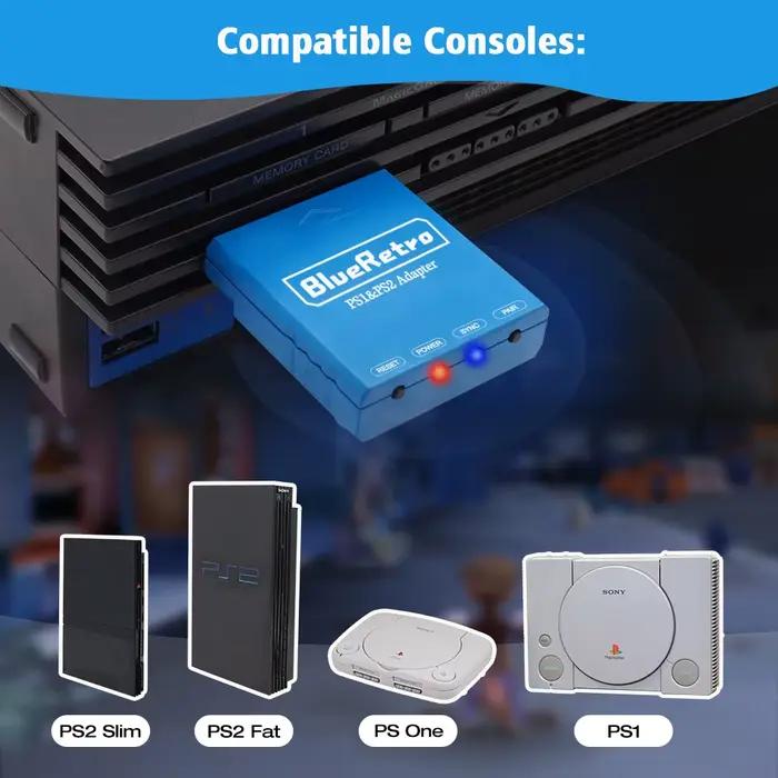 BlueRetro adaptateur de contrôleurs de jeu sans fil pour PSX PS1 PS2 à Ipega 9076 PS4 PS5 Nintendo Switch contrôleur de
