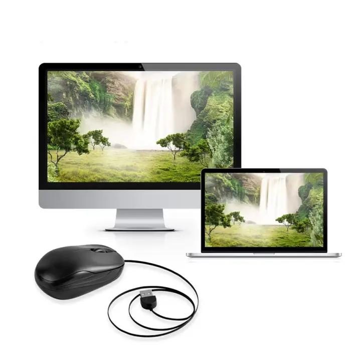 1 PCS Retractable Wired Mouse Gaming
