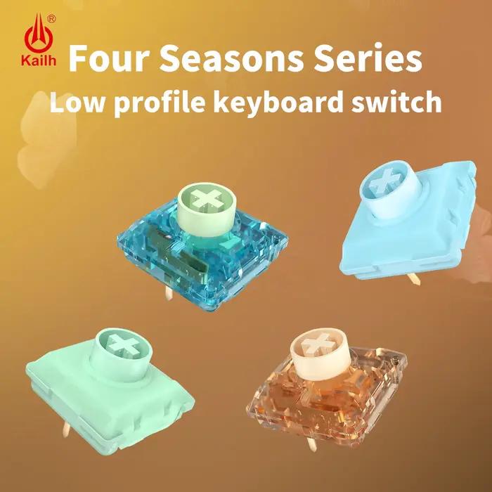 Testeur de commutateurs Kailh à profil bas 16 touches Choc 1350 1353 Island Whale Mini et autres pour clavier ultra-fin Hitbox (Pack d'expérience)