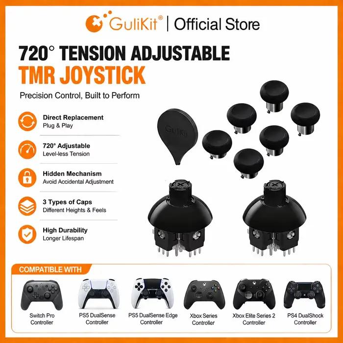720 ° Manette de jeu TMR réglable à Tension pour PS4