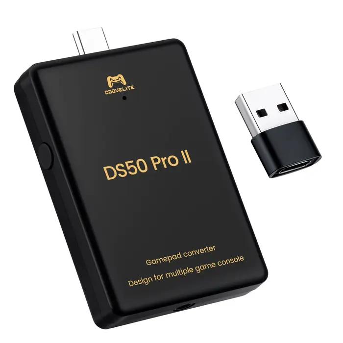 Convertisseur de manette de jeu Besavior DS50 PRO2 compatible avec P5/P4/X1S/XSX/Xbox Elite 2/Switch Pro Controller