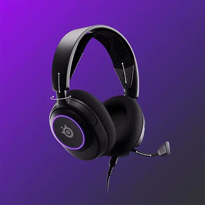 SteelSeries-Casque de jeu filaire Arctis Nova 3 RGB