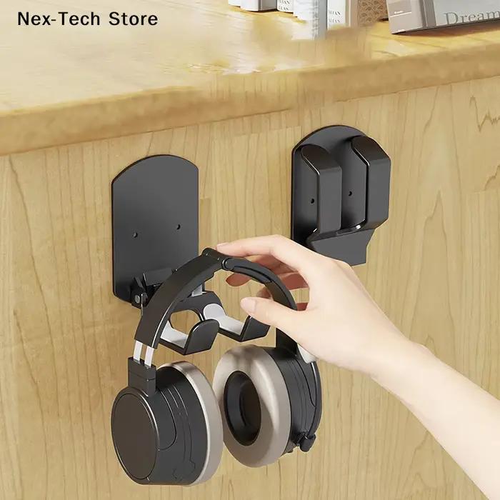 Base de support de casque et de contrôleur de jeu murale