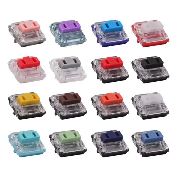 Interrupteur Kailh Low Profile Choc 1350 RGB pour clavier Crystal Red Pro Pale Blue Pink Robin Silver Brown White Yellow Orange