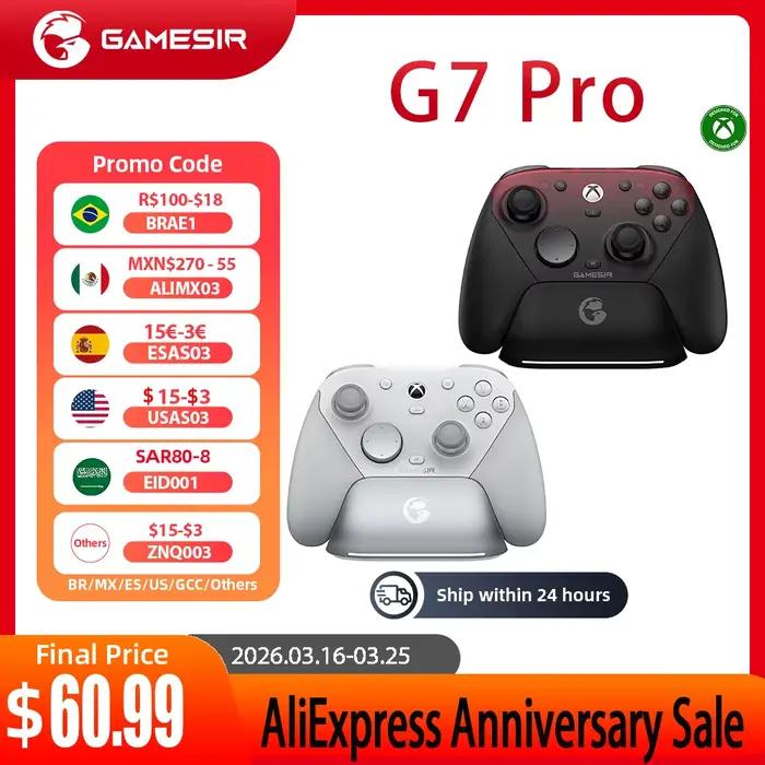 Manette de jeu filaire GameSir G7 Pro pour Xbox Series X | S