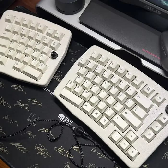 Balice80 Alice clavier fendu joint filaire ergonomie personnalisée échange à chaud clavier fendu Support Qmk flacon bricolage accessoires pour Pc de bureau