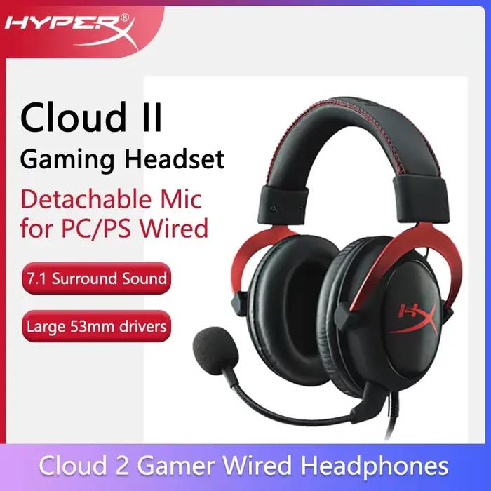 Cloud II casque de jeu Hi-Fi 7.1 son Surround/micro détachable/carte son USB pour PC PS