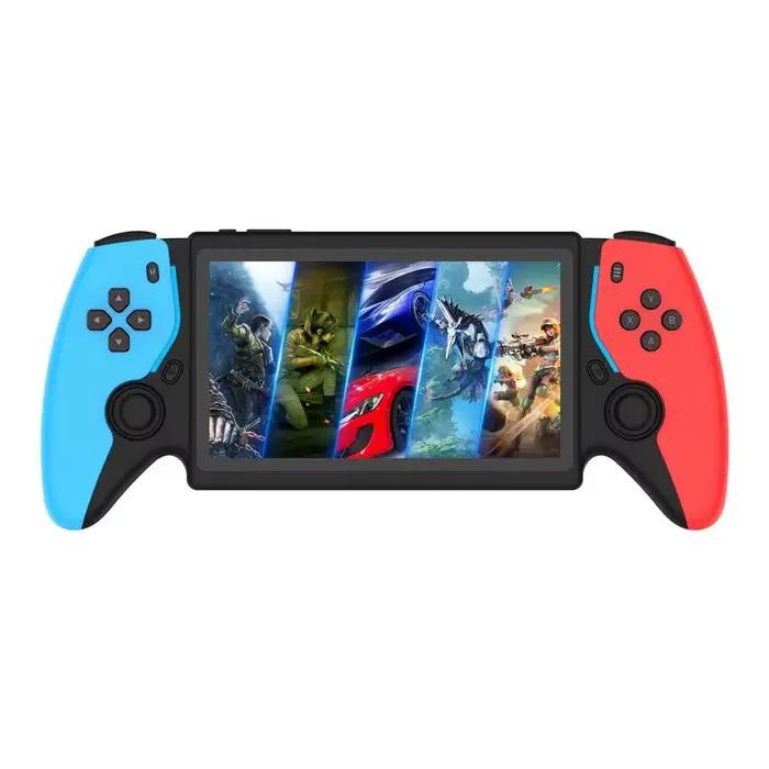 Nouveau PS5 7.0 pouces 64G système Open Source double contrôleur Console de jeu portable pour PSP Street Fighter compétition