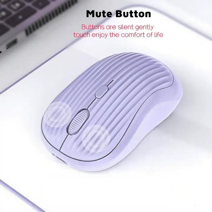 Souris sans fil double mode Bluetooth 2.4G rechargeable Type-C