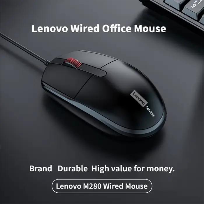 Souris filaire silencieuse Lenovo M280 pour le bureau