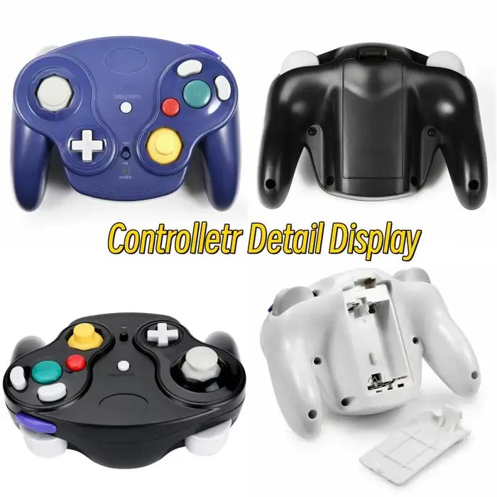 Contrôleur de manette de jeu sans fil 5 couleurs pour console de jeu NGC avec adaptateur 2.4G