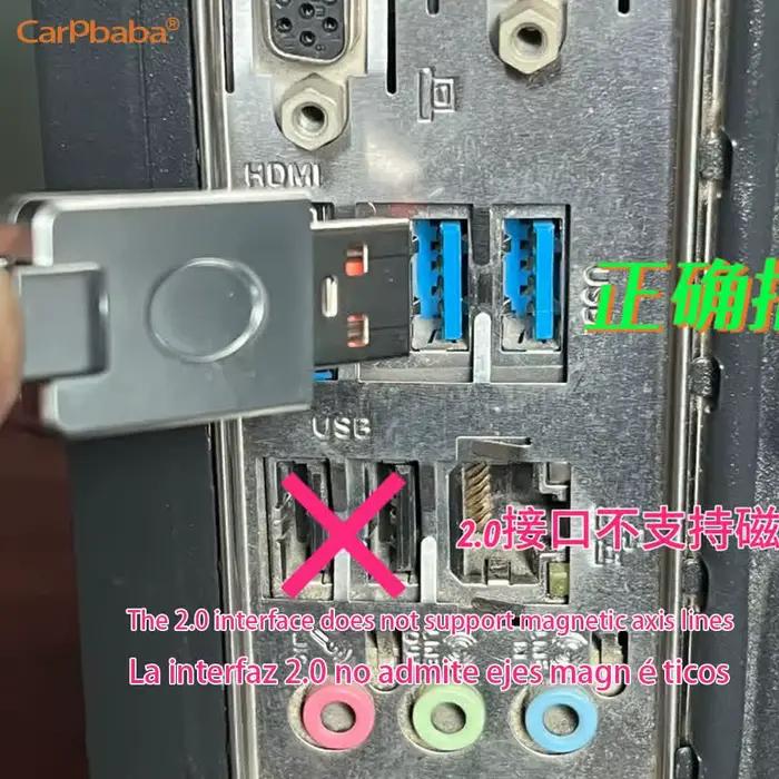 Hub USB G1HM6 8K pour jeux - Hub USB 2 à 3 ports 8000 Hz avec alimentation indépendante et écran