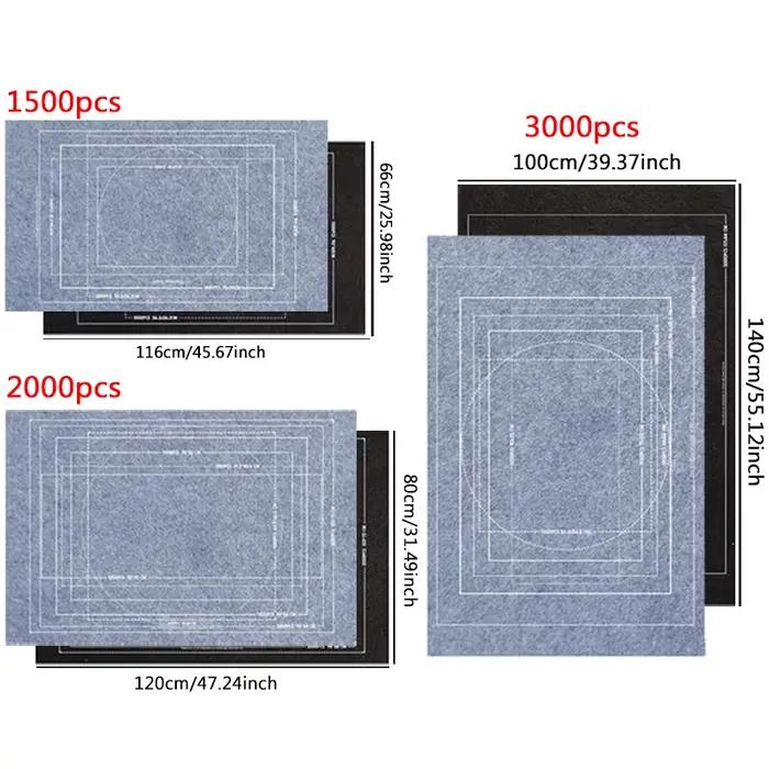 Tapis de rangement pour Puzzle, couverture de rangement en feutre, gris, noir, différentes tailles pour 1500/2000/3000 pièces, accessoires d'interaction Parent-enfant ZYF