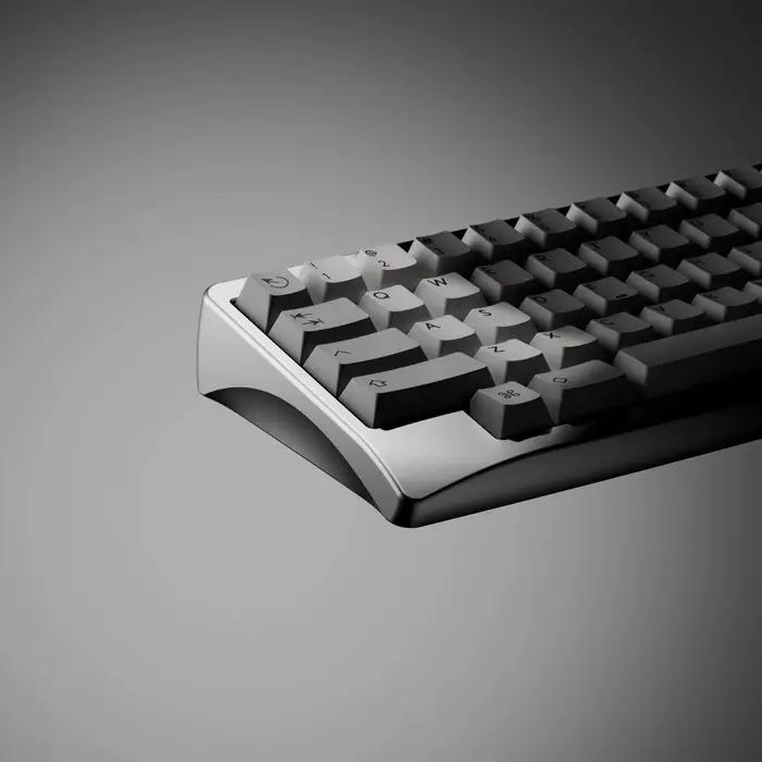 KBDfans Agar Keyboard kit version EC avec plaque aluminium argentée sans interrupteurs EC