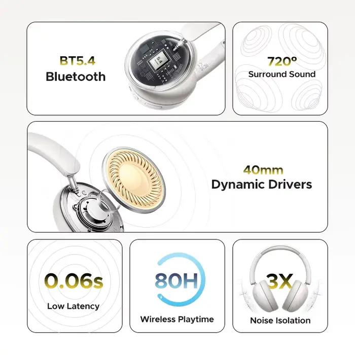 Casque Bluetooth sans fil avec microphone