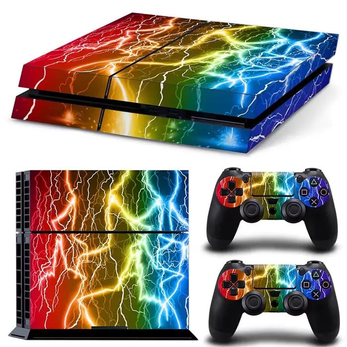 Autocollants au design cool pour console PS4 et 2 thorac, stickers pour PS4