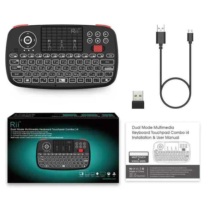 Rii-Mini clavier portable sans fil i4