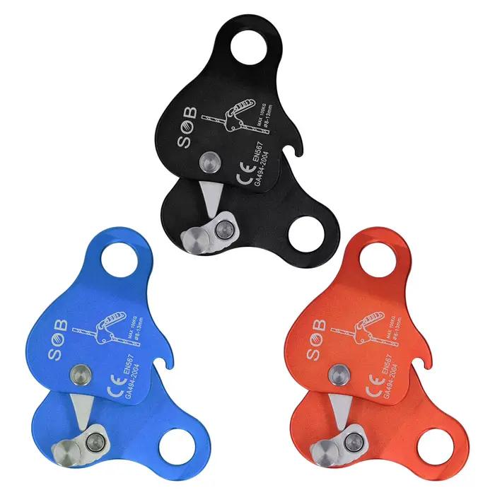Pince de serrage pour corde d'escalade, haute résistance, panneau latéral mobile pour l'alpinisme et l'escalade en plein air